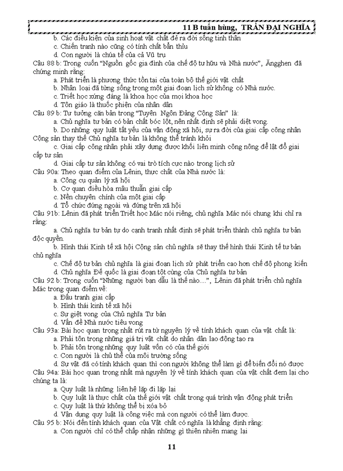 image for page 1000 CÂU TRẮC NGHIỆM TRIẾT HỌC MAC - LÊNIN