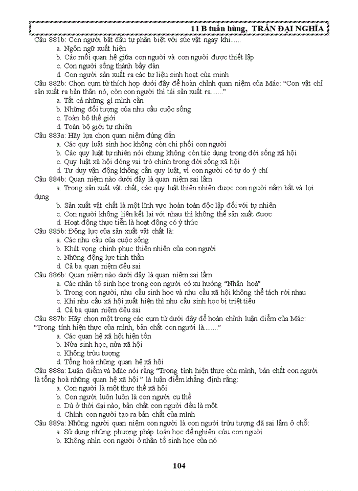 image for page 1000 CÂU TRẮC NGHIỆM TRIẾT HỌC MAC - LÊNIN