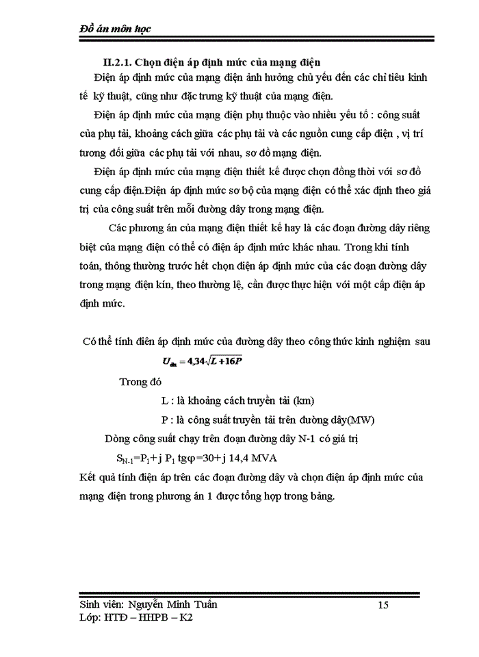 image for page Thiết kế đồ án về mạng lưới điện khu vực