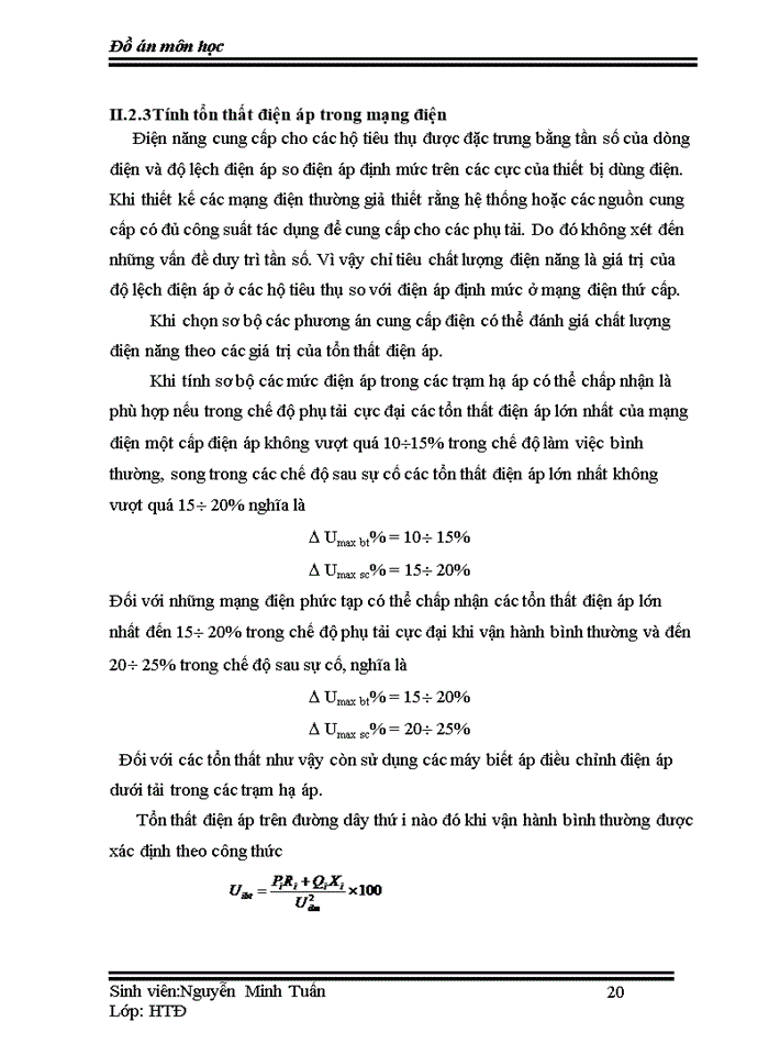image for page Thiết kế đồ án về mạng lưới điện khu vực