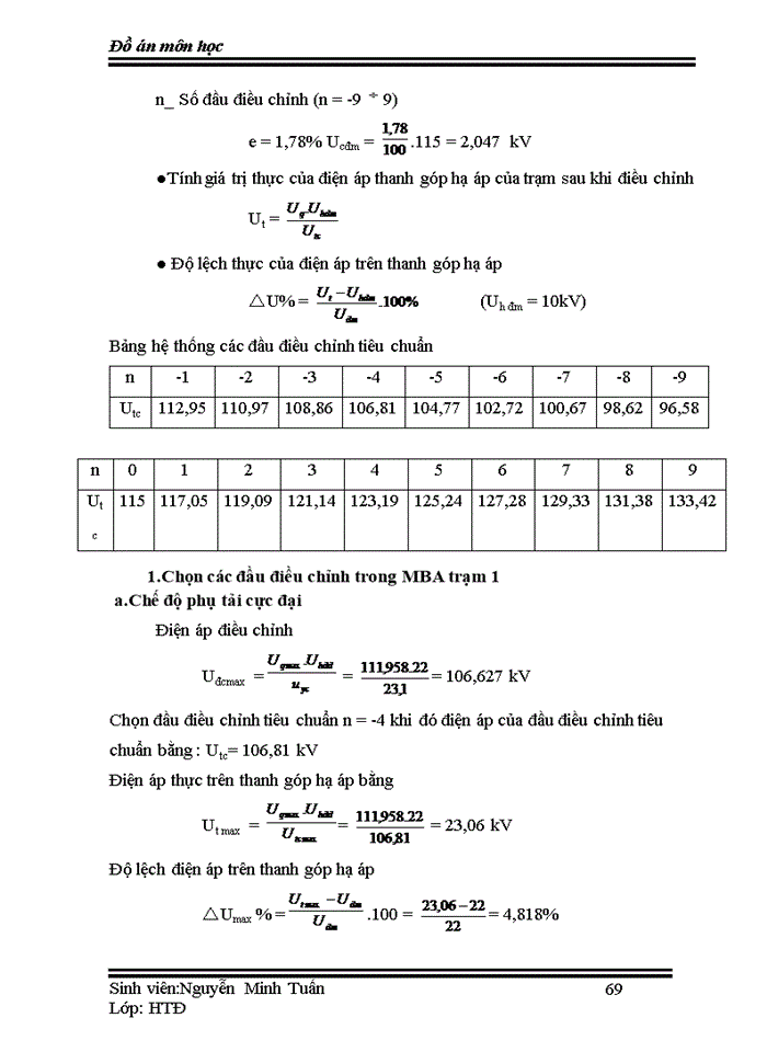 image for page Thiết kế đồ án về mạng lưới điện khu vực