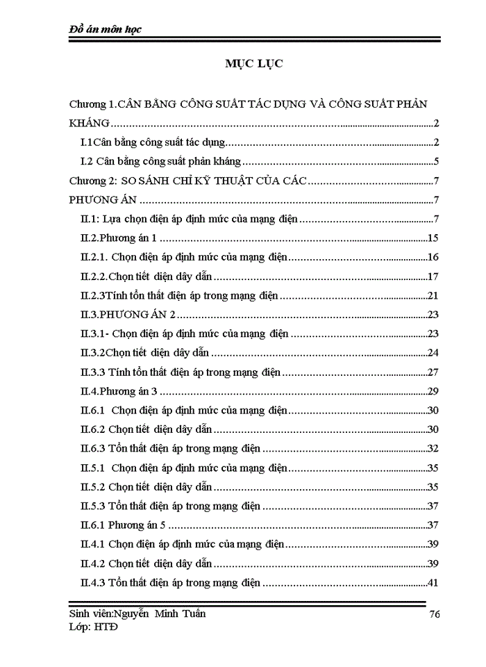 image for page Thiết kế đồ án về mạng lưới điện khu vực