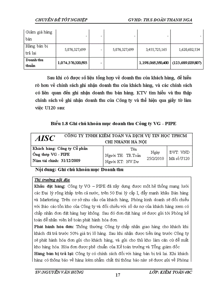 image for page Hoàn thiện quy trình kiểm toán khoản mục doanh thu bán hàng và cung cấp dịch vụ trong kiểm toán Báo cáo tài chính do Công ty Trách nhiệm hữu hạn Kiểm toán và Dịch vụ Tin học Thành phố Hồ Chí Minh thực hiện