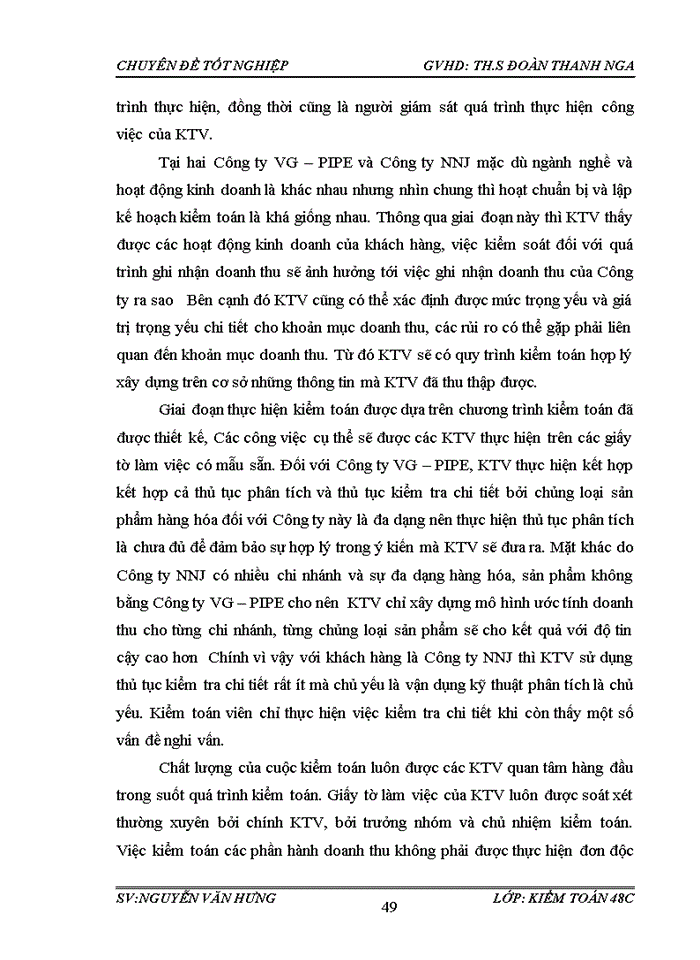 image for page Hoàn thiện quy trình kiểm toán khoản mục doanh thu bán hàng và cung cấp dịch vụ trong kiểm toán Báo cáo tài chính do Công ty Trách nhiệm hữu hạn Kiểm toán và Dịch vụ Tin học Thành phố Hồ Chí Minh thực hiện