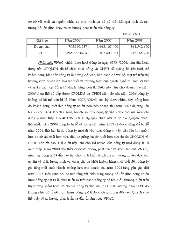 image for page Vận dụng thủ tục phân tích trong kiểm toán Báo cáo tài chính do công ty Trách nhiệm hữu hạn Kiểm toán quốc gia Việt nam thực hiện