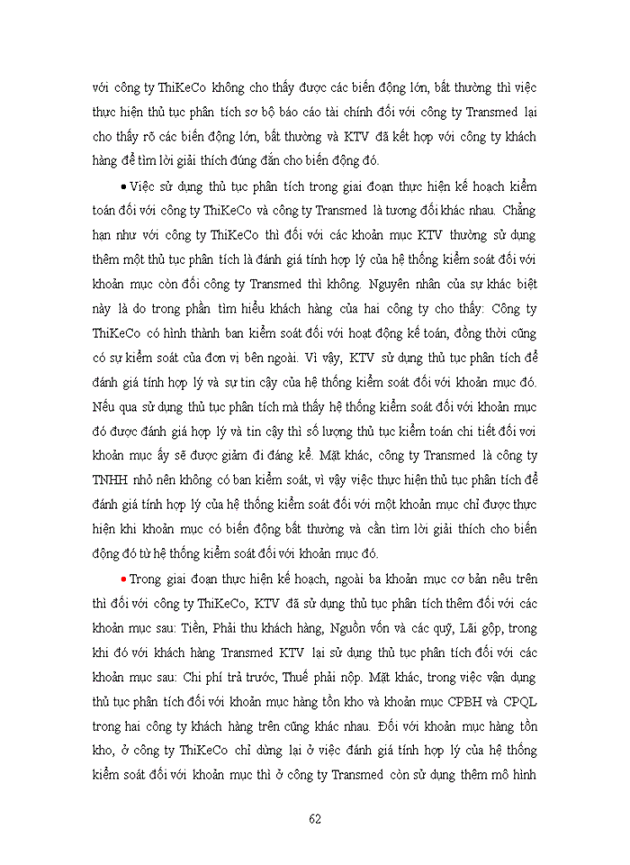 image for page Vận dụng thủ tục phân tích trong kiểm toán Báo cáo tài chính do công ty Trách nhiệm hữu hạn Kiểm toán quốc gia Việt nam thực hiện