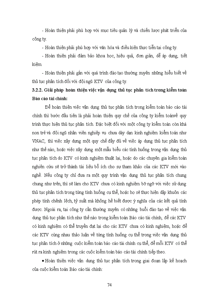 image for page Vận dụng thủ tục phân tích trong kiểm toán Báo cáo tài chính do công ty Trách nhiệm hữu hạn Kiểm toán quốc gia Việt nam thực hiện