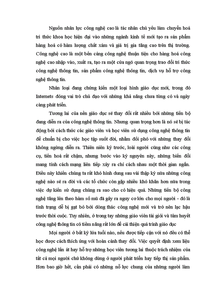 image for page Vai trò của công nghệ thông tin đối với sự hình thành và phát triển kinh tế tri thức ở Việt Nam