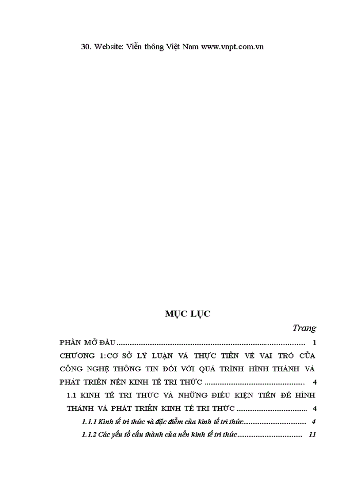 image for page Vai trò của công nghệ thông tin đối với sự hình thành và phát triển kinh tế tri thức ở Việt Nam