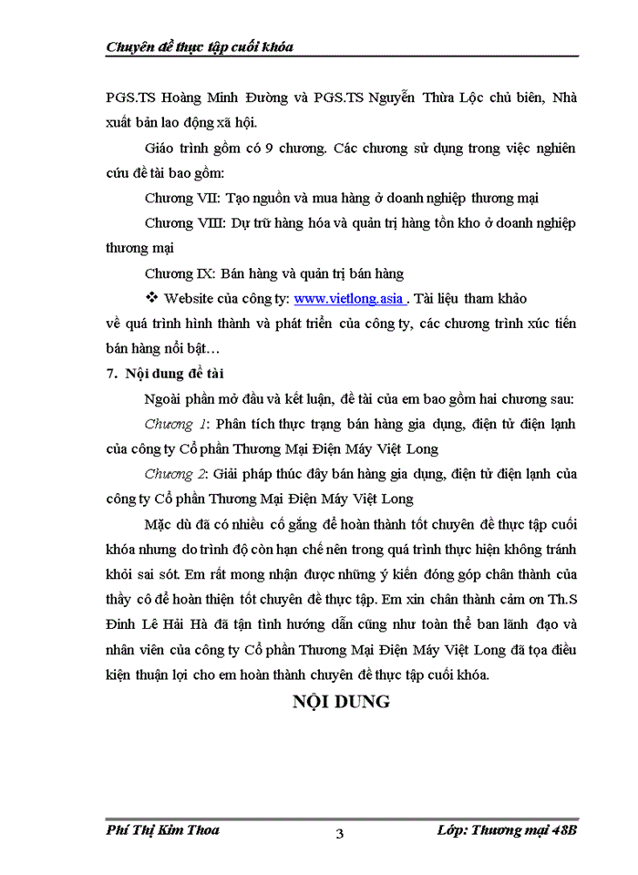 image for page Giải pháp thúc đẩy bán hàng gia dụng điện tử điện lạnh của công ty Cổ phần Thương Mại Điện Máy Việt Long