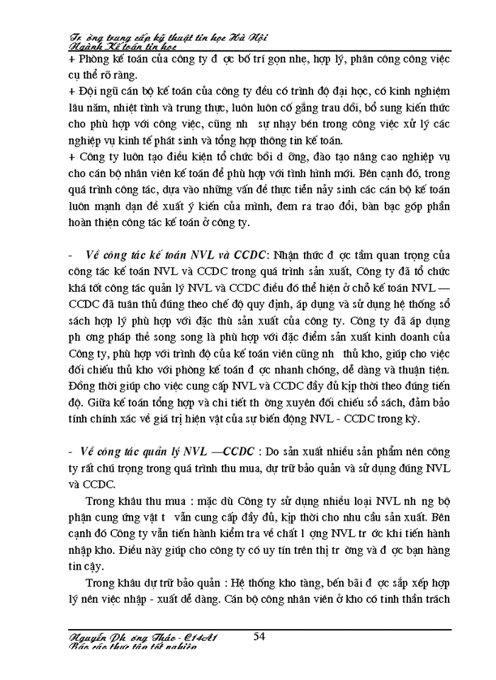 image for page Kế toán nguyên vật liệu và công cụ dụng cụ