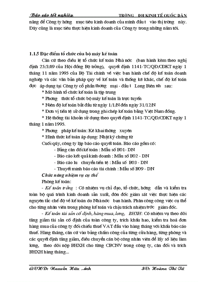 image for page Hoàn thiện kế toán Bán hàng và xác định kết quả kinh doanh cuả Công ty cổ phần thương mại đầu tư Long Biên