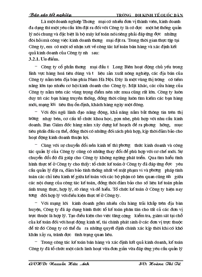 image for page Hoàn thiện kế toán Bán hàng và xác định kết quả kinh doanh cuả Công ty cổ phần thương mại đầu tư Long Biên