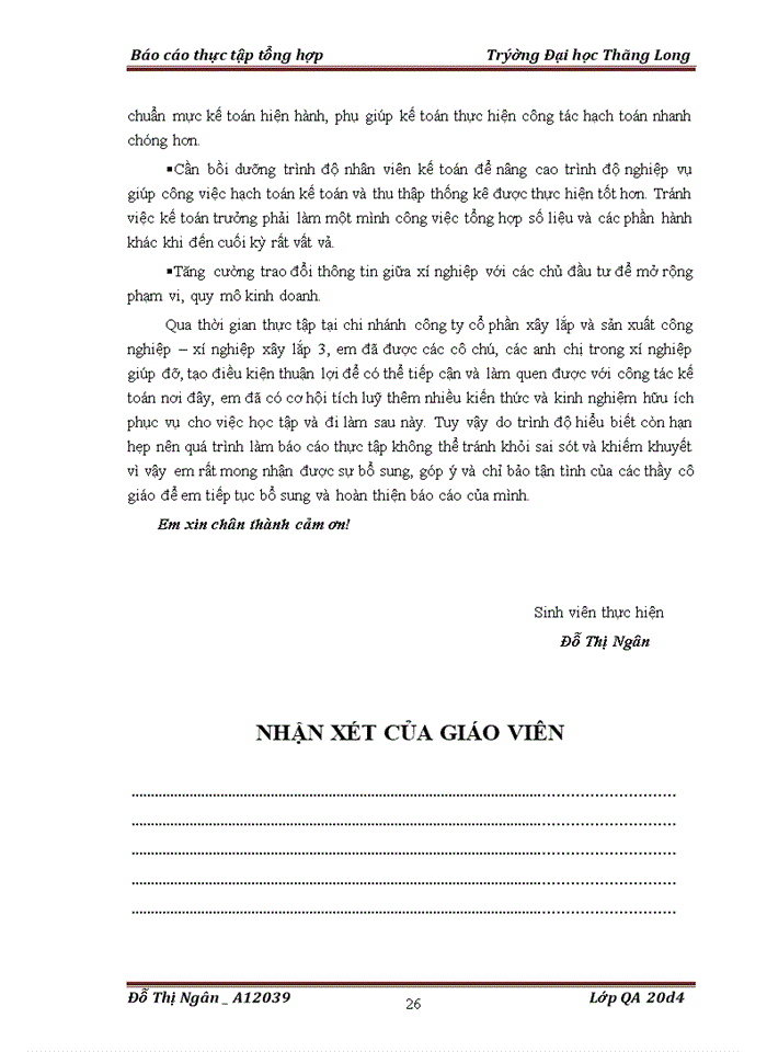image for page Báo cáo Chi nhánh Công ty cổ phần xây lắp và sản xuất công nghiệp - Xí nghiệp xây lắp 3