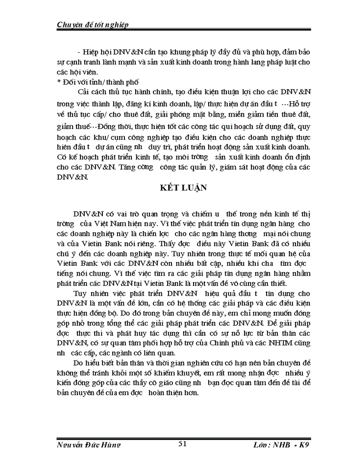 image for page Giải pháp tín dụng cho doanh nghiệp vừa và nhỏ của ngân hàng Công thương Đống Đa