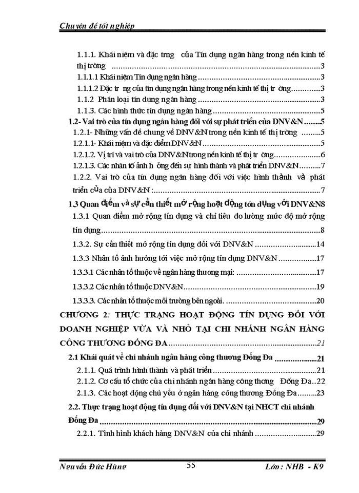 image for page Giải pháp tín dụng cho doanh nghiệp vừa và nhỏ của ngân hàng Công thương Đống Đa