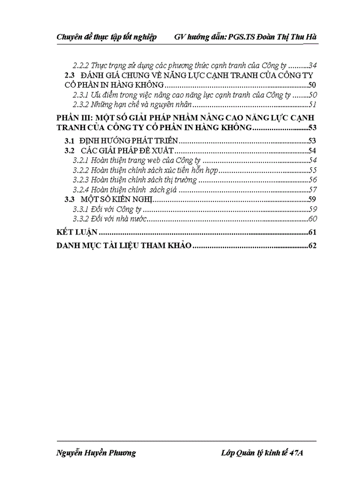 image for page Một số giải pháp nâng cao năng lực cạnh tranh của Công ty cổ phần In Hàng không