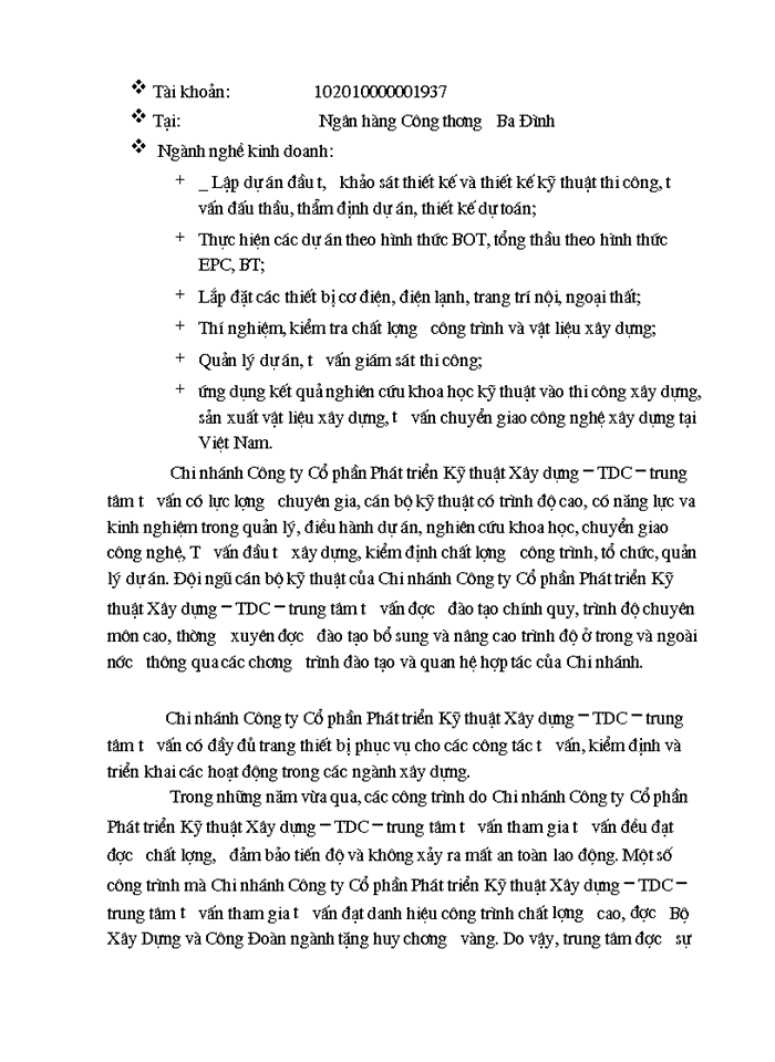 image for page Kế toán tiền lương và các khoản trích theo lương ở Chi Nhánh công ty cổ phần phát triển kỹ thuật xây dựng TDC - Trung tâm tư vấn