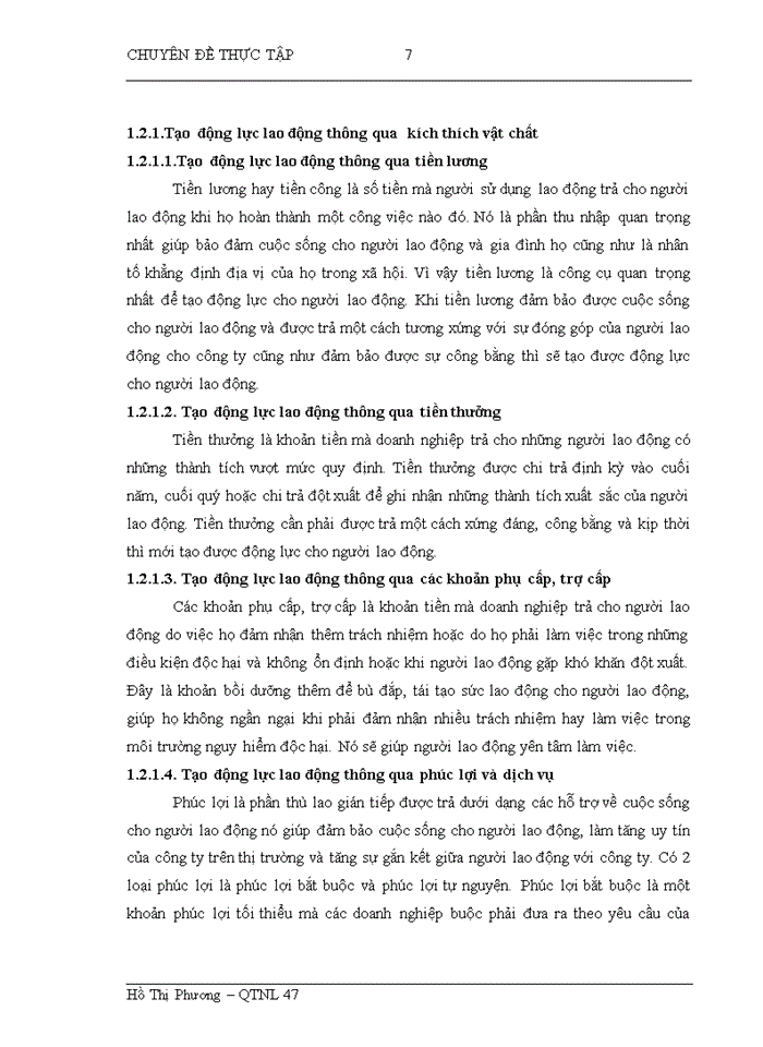 image for page Hoàn thiện công tác tạo động lực cho người lao động tại Công ty cổ phần xi măng Hoàng Mai