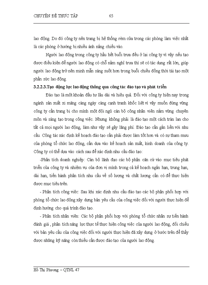 image for page Hoàn thiện công tác tạo động lực cho người lao động tại Công ty cổ phần xi măng Hoàng Mai