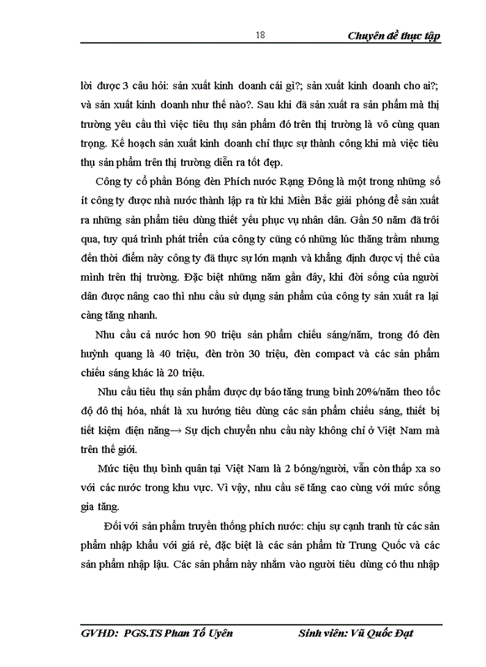image for page Biện pháp phát triển thị trường tiêu thụ sản phẩm tại Công ty cổ phần Bóng đèn phích nước Rạng Đông