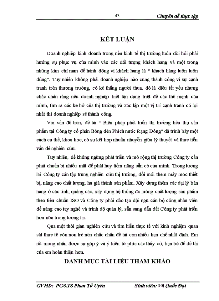 image for page Biện pháp phát triển thị trường tiêu thụ sản phẩm tại Công ty cổ phần Bóng đèn phích nước Rạng Đông