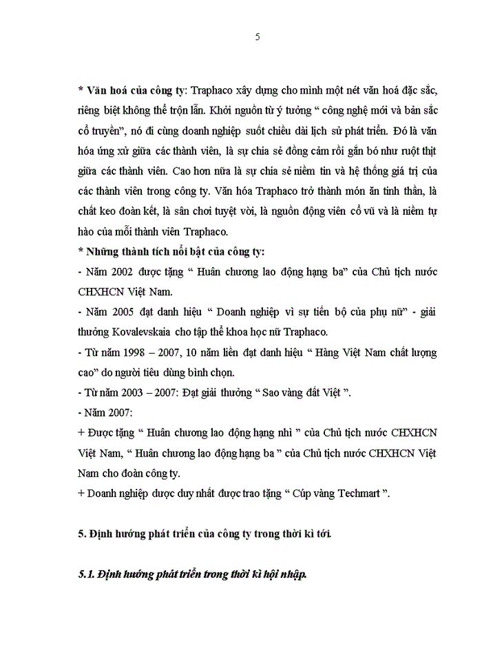 image for page Báo cáo KHÁI QUÁT CHUNG VỀ CÔNG TY CỔ PHẦN TRAPHACO