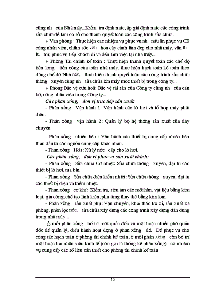image for page Báo cáo tổng hợp Tổng quan về công ty cổ phần nhiệt điện Phả Lại