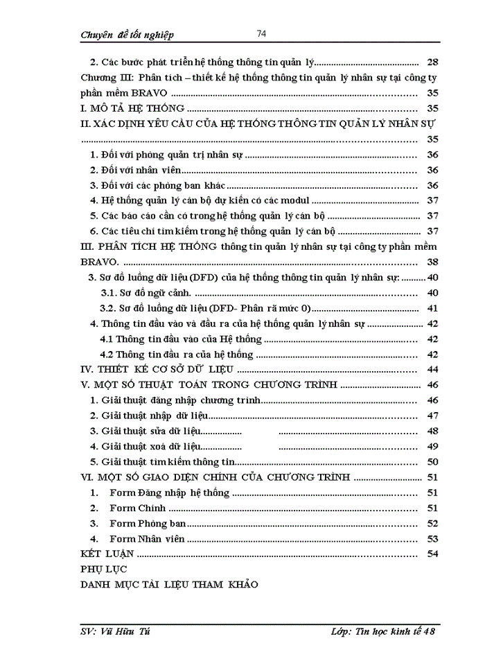 image for page Xây dựng hệ thống thông tin quản lý nhân sự tại công ty cổ phần phần mềm BRAVO
