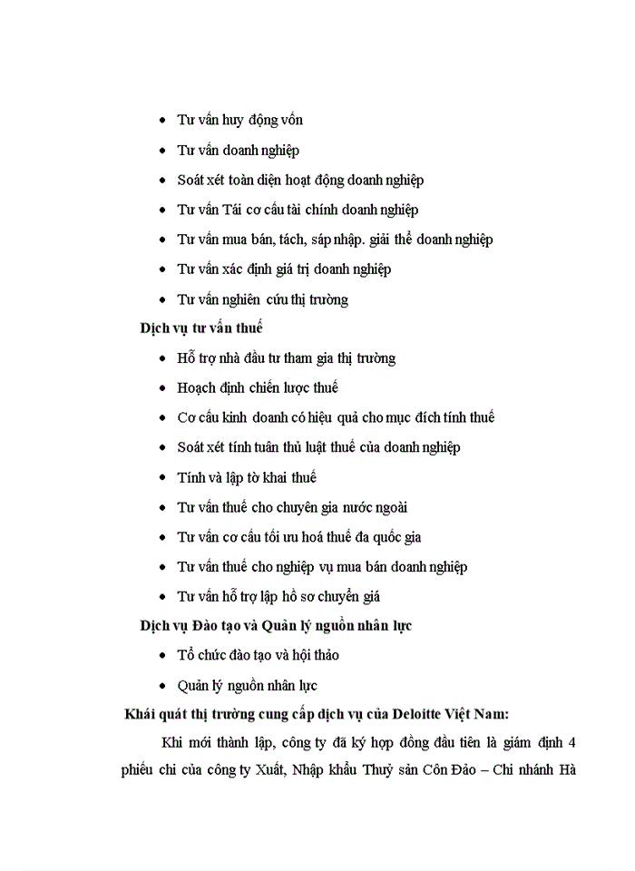 image for page Báo cáo TỔNG QUAN VỀ CÔNG TY Trách nhiệm hữu hạn DELOITTE VIETNAM