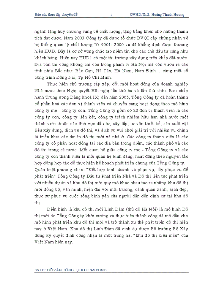 image for page Báo cáo Giải pháp nâng cao khả năng thắng thầu của Công ty Cổ phần Đầu tư và Xây dựng HUD1