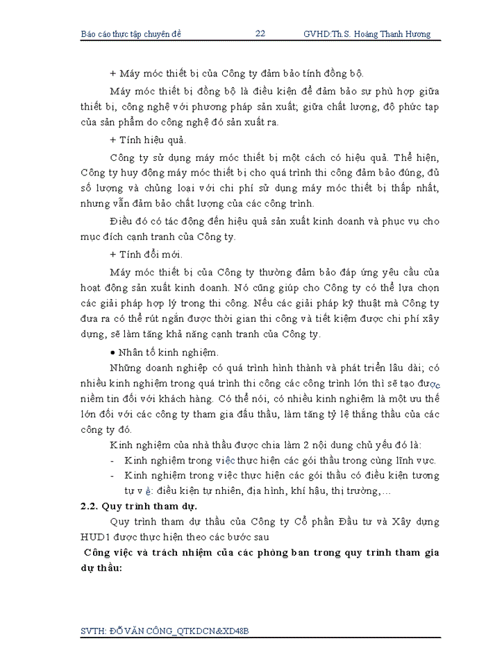 image for page Báo cáo Giải pháp nâng cao khả năng thắng thầu của Công ty Cổ phần Đầu tư và Xây dựng HUD1