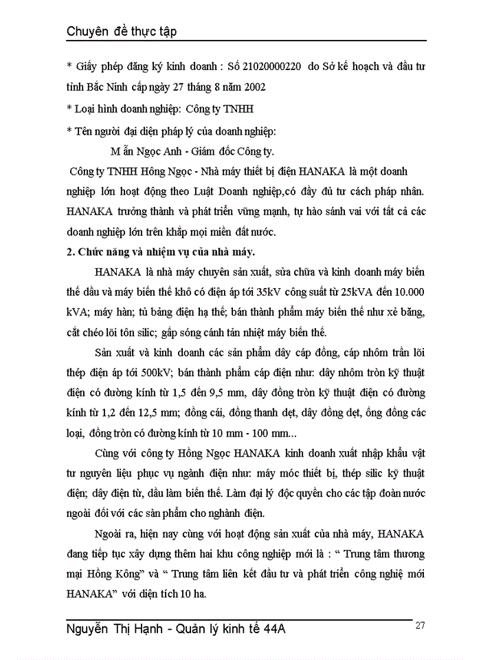 image for page Một số giải pháp nhằm nâng cao công tác quản lý chất lượng sản phẩm ở nhà máy thiết bị điện HANAKA