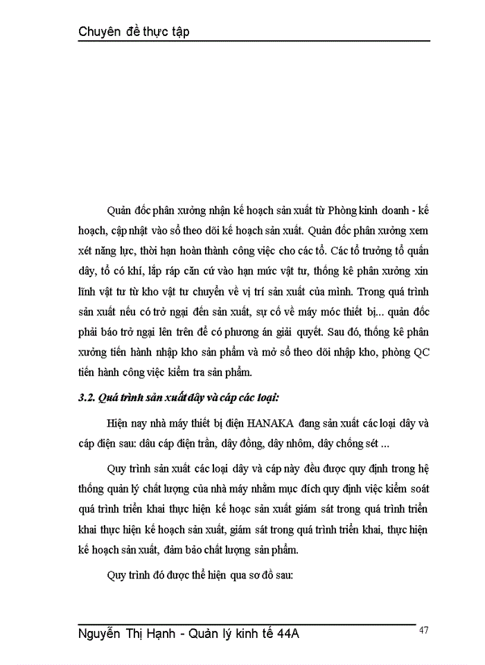 image for page Một số giải pháp nhằm nâng cao công tác quản lý chất lượng sản phẩm ở nhà máy thiết bị điện HANAKA