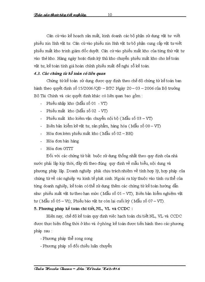 image for page Báo cáo Kế toán nguyên liệu vật liệu và công cụ dụng cụ tại công ty Trách nhiệm hữu hạn Hàn Việt
