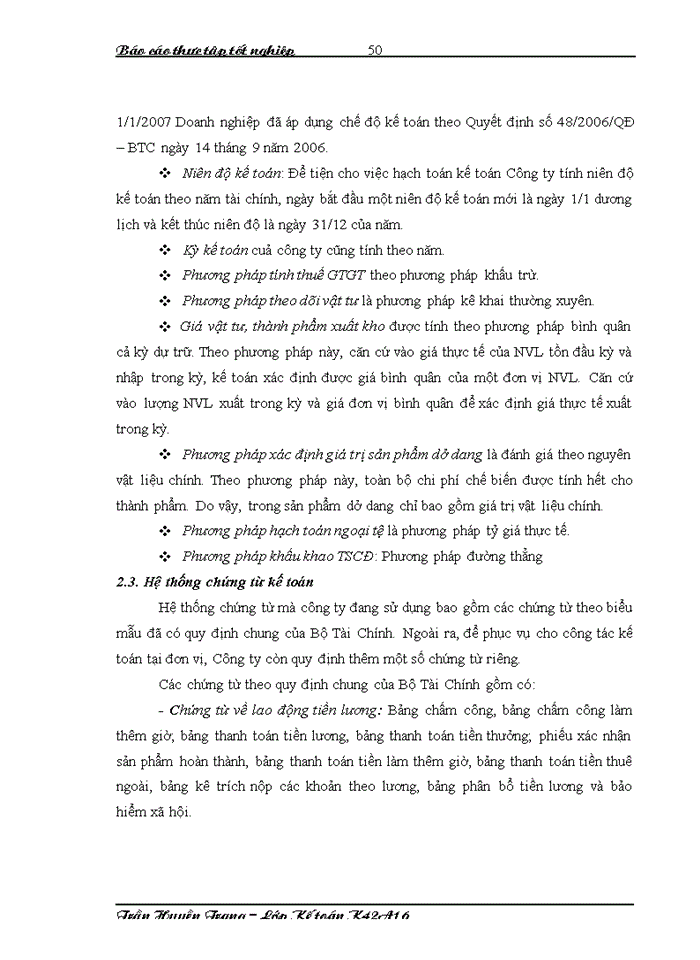 image for page Báo cáo Kế toán nguyên liệu vật liệu và công cụ dụng cụ tại công ty Trách nhiệm hữu hạn Hàn Việt