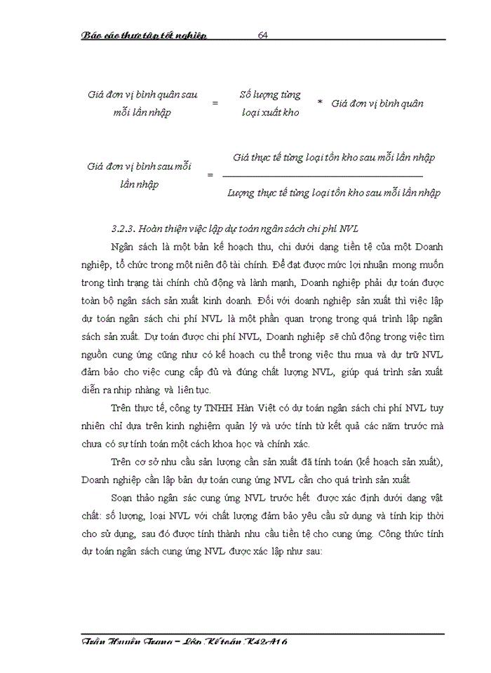 image for page Báo cáo Kế toán nguyên liệu vật liệu và công cụ dụng cụ tại công ty Trách nhiệm hữu hạn Hàn Việt
