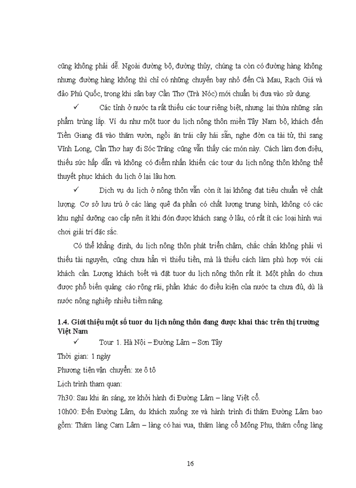 image for page PHÁT TRIỂN DU LỊCH NÔNG THÔN Ở TỈNH THÁI BÌNH