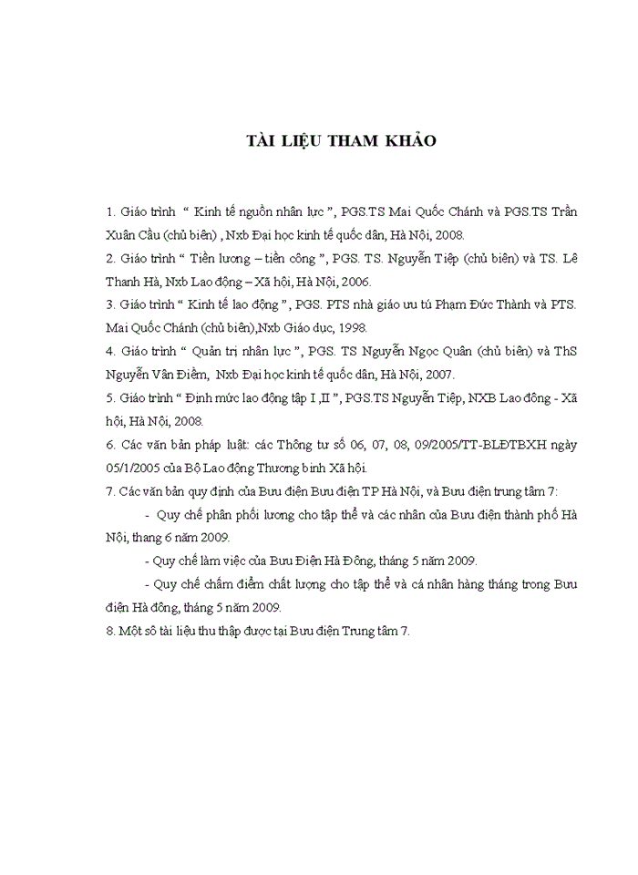 image for page Một sô giải pháp nhằm hoàn thiện công tác tổ chức tiền lương tại Bưu điện Trung tâm 7 Bưu điện thành phố Hà Nội