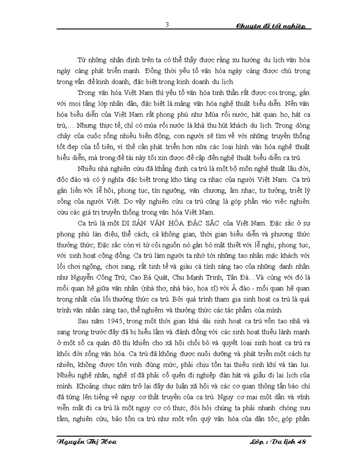 image for page Các giải pháp nhằm góp phần bảo tồn và phát triển ca trù trong kinh doanh du lịch tại điểm du lịch Hà Nội