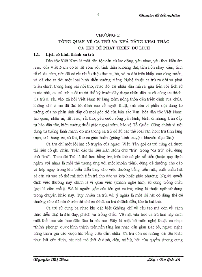 image for page Các giải pháp nhằm góp phần bảo tồn và phát triển ca trù trong kinh doanh du lịch tại điểm du lịch Hà Nội