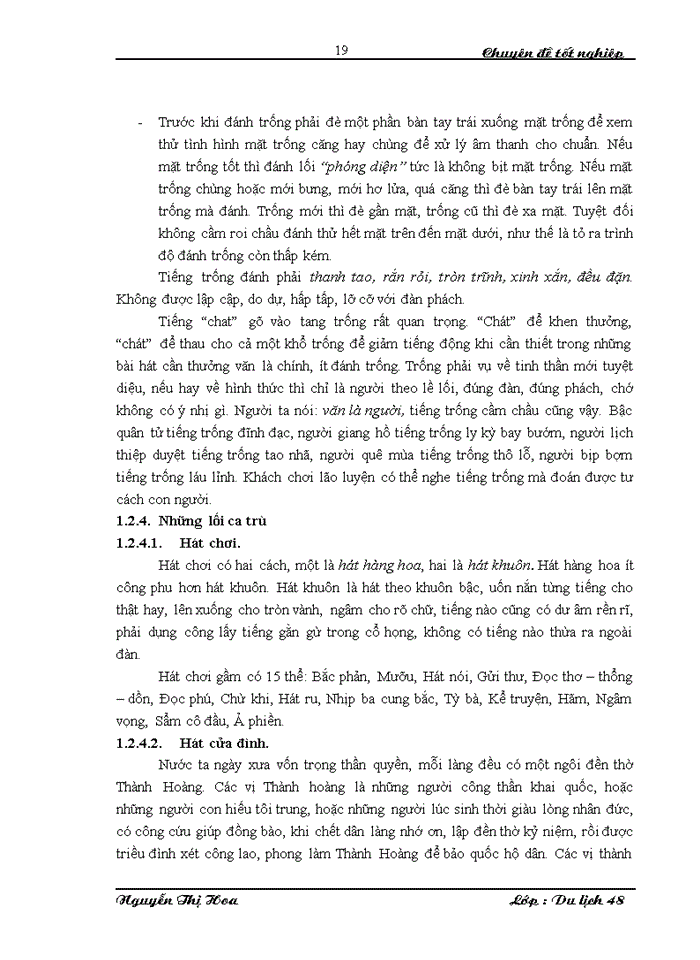 image for page Các giải pháp nhằm góp phần bảo tồn và phát triển ca trù trong kinh doanh du lịch tại điểm du lịch Hà Nội
