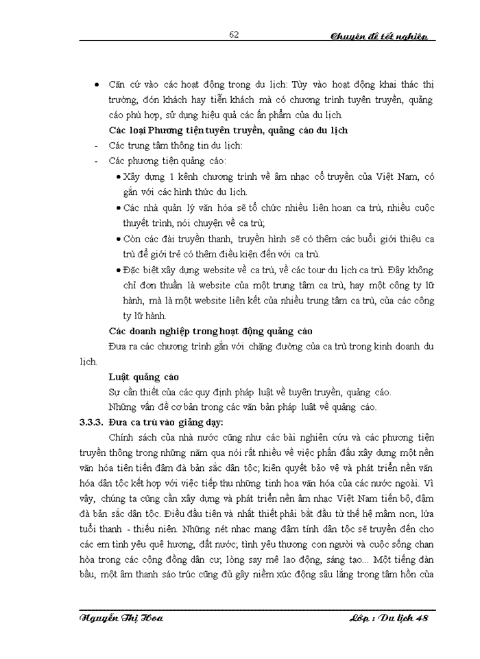 image for page Các giải pháp nhằm góp phần bảo tồn và phát triển ca trù trong kinh doanh du lịch tại điểm du lịch Hà Nội