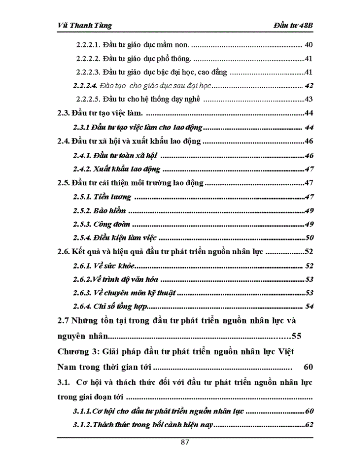 image for page Thực trạng đầu tư phát triển nguồn nhân lực Việt Nam giai đoạn 2001-2008