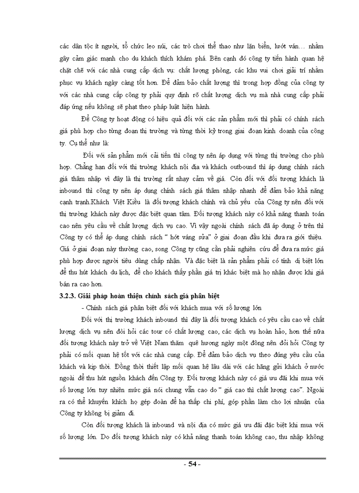 image for page Hoàn thiện công tác quản lý giá trong kinh doanh lữ hành ở công ty trách nhiệm hữu hạn du lịch và dịch vụ Hà Long