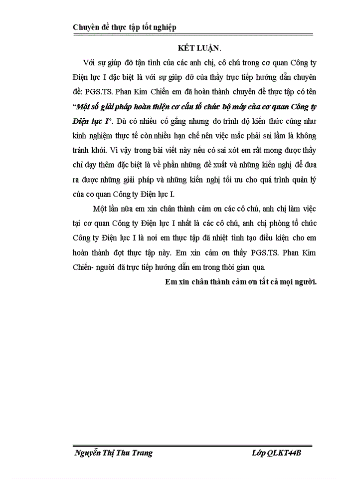 image for page Một số giải pháp hoàn thiện cơ cấu tổ chức bộ mỏy của cơ quan công ty Điện lực I