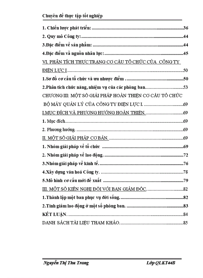 image for page Một số giải pháp hoàn thiện cơ cấu tổ chức bộ mỏy của cơ quan công ty Điện lực I