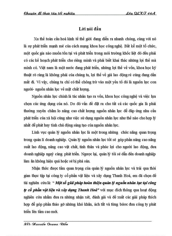 image for page Một số giải pháp hoàn thiện quản lý nguồn nhân lực tại công ty cổ phần vật liệu và xõy dựng Thanh Hoỏ