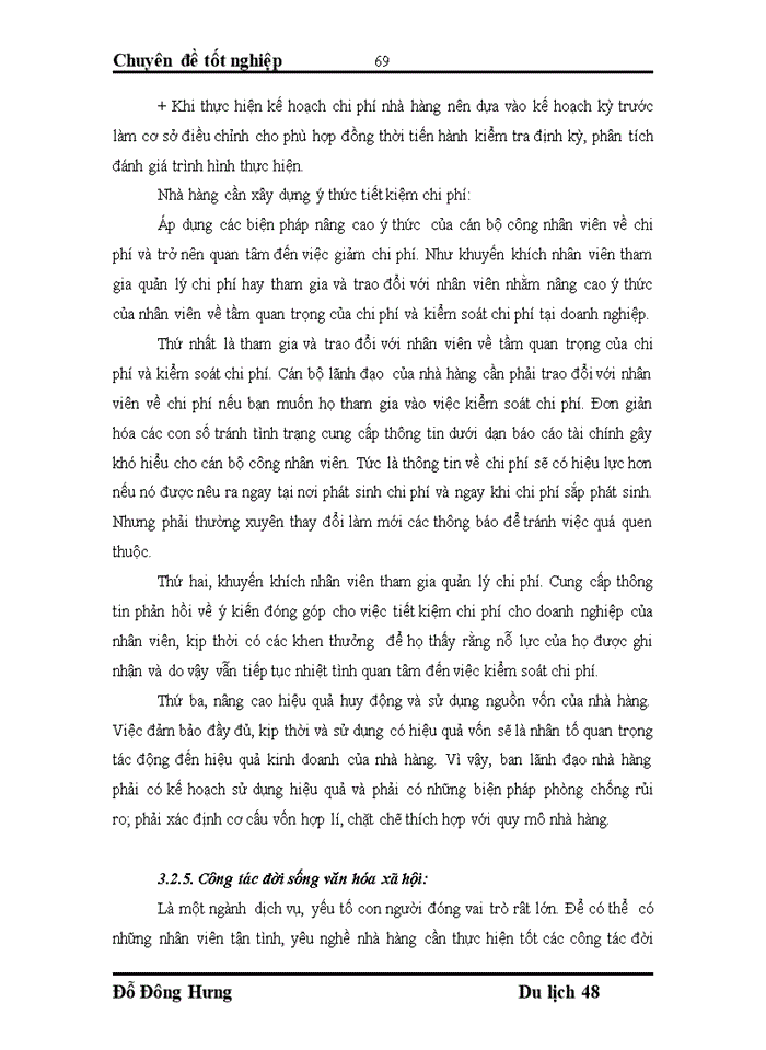 image for page Thực trạng về hiệu quả kinh doanh tại nhà hàng Á-khách sạn Bảo Sơn