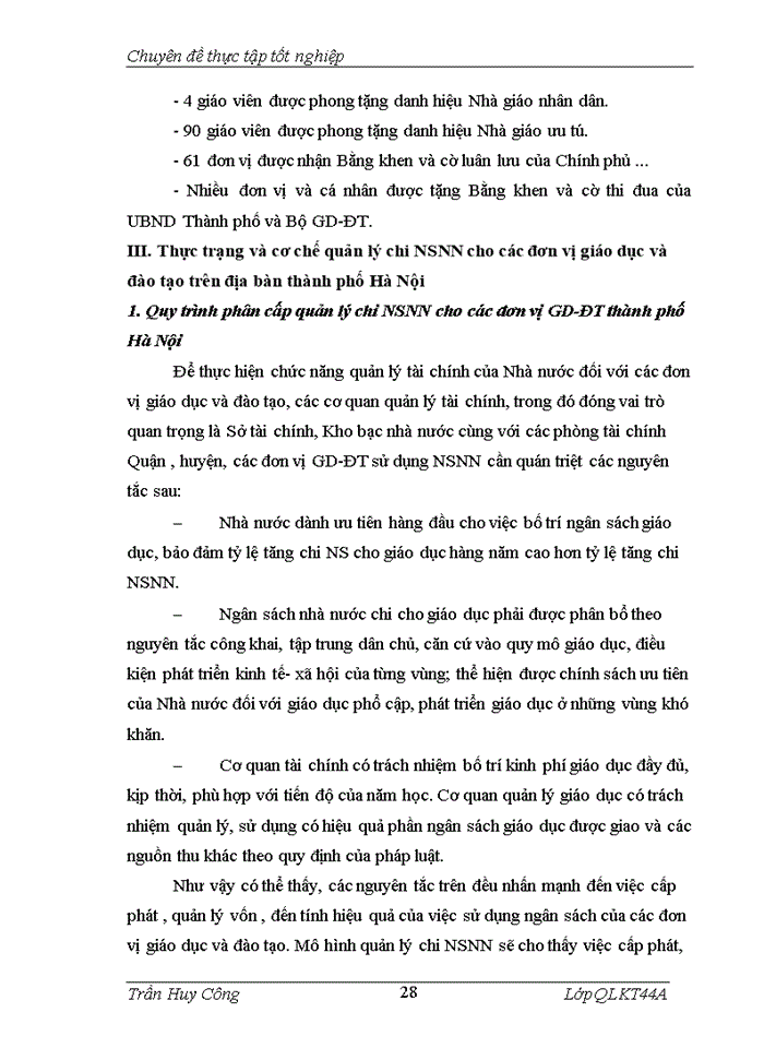 image for page Phõn cấp quản lý trong chi NSNN cho các đơn vị giáo dục và đào tạo trờn địa bàn thành phố Hà Nội Thực trạng và giải pháp